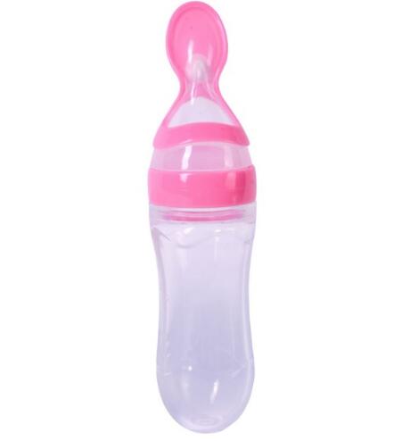 Silicone Squeezing Feeding Bottle