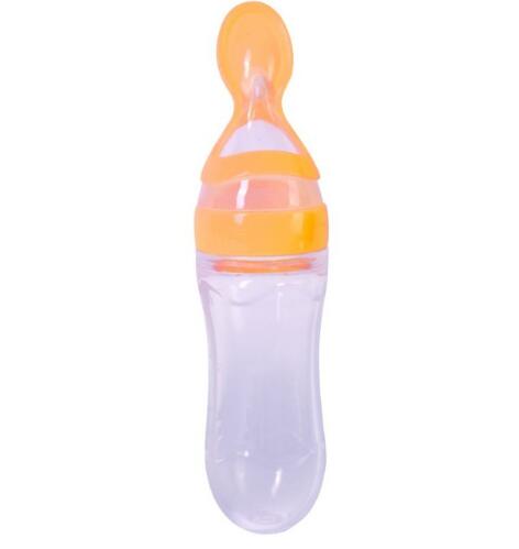 Silicone Squeezing Feeding Bottle